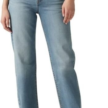 Women's High Rise Full Length Straight Leg Jeans