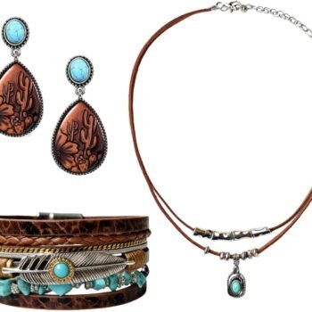 3-Piece Western Cowgirl Jewelry Set