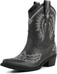 Women's Mid Calf Rhinestone Western Cowboy Boots