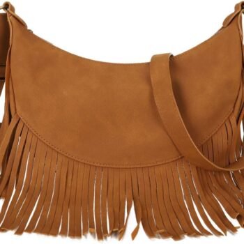 Women's Crescent Fringe Western Bag