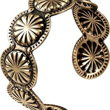 Women's Vintage Engraved Western Cuff Bracelet