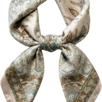 Women's Square Satin Hair and Neck Scarf